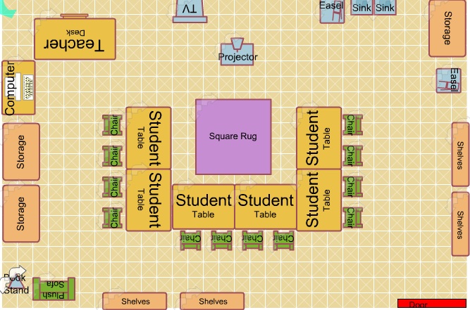 Classroom Floor Plan - Educational Psychology Portfolio